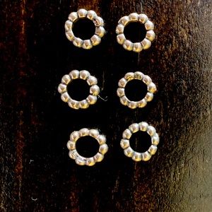Pandora sterling silver spacers - set of 6